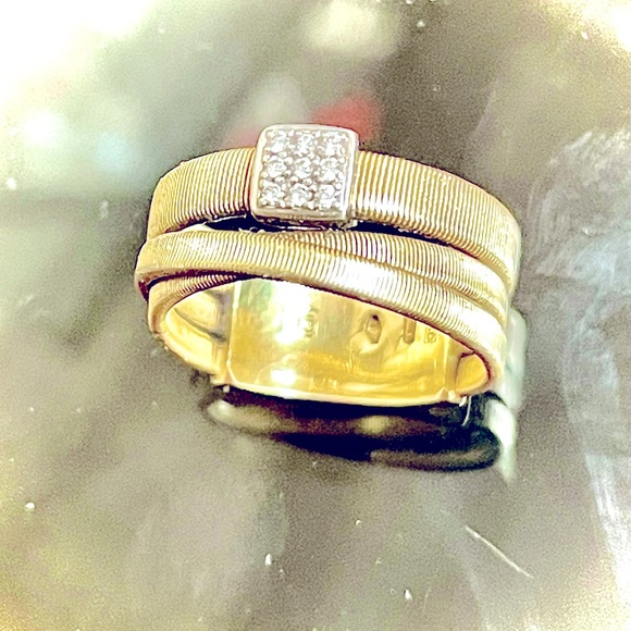 Marco Bisego Gold Ring with Diamonds